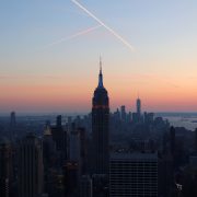 One Day in New York City - Empire State Building Sunset from Top of the Rock