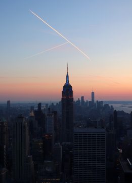 One Day in New York City - Empire State Building Sunset from Top of the Rock