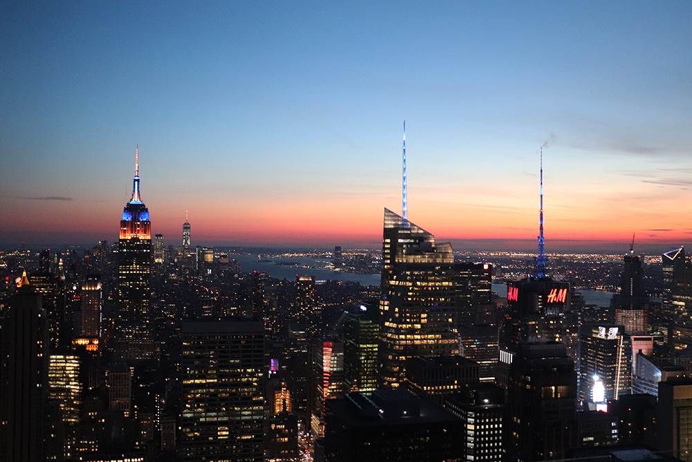One Day in New York City - Sunset from Top of the Rock