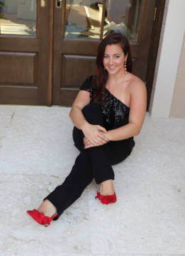Black and Red Date Night Sequin Look
