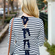 Bow Overload - Kelly in the City Striped Bow Top