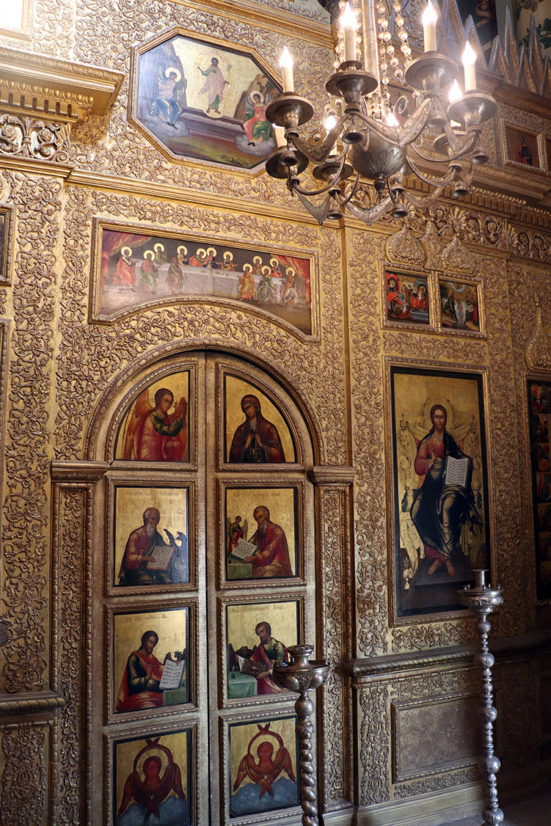 Gold Art Inside St Basils Cathedral in Red Square in Moscow
