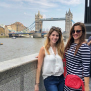 Kelly and Kitty at Tower Bridge