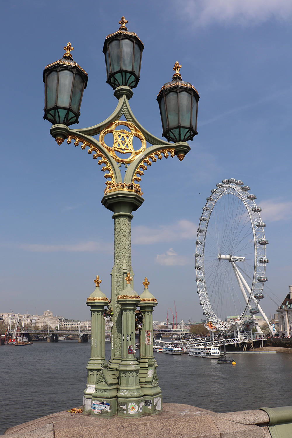 London Tourist Weekend - London Eye from Westminster Bridge