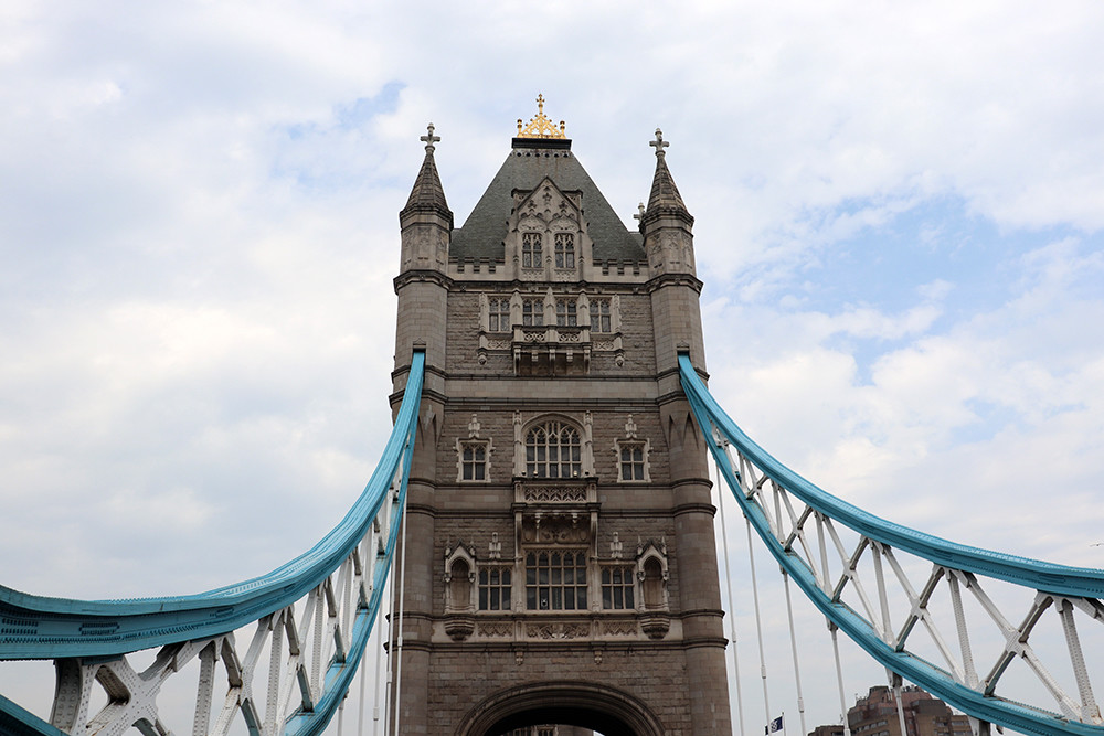 London Tourist Weekend - Walking Across Tower Bridge
