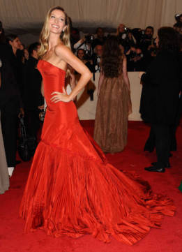 Style Icon Gisele Bundchen at the Met Costume Gala