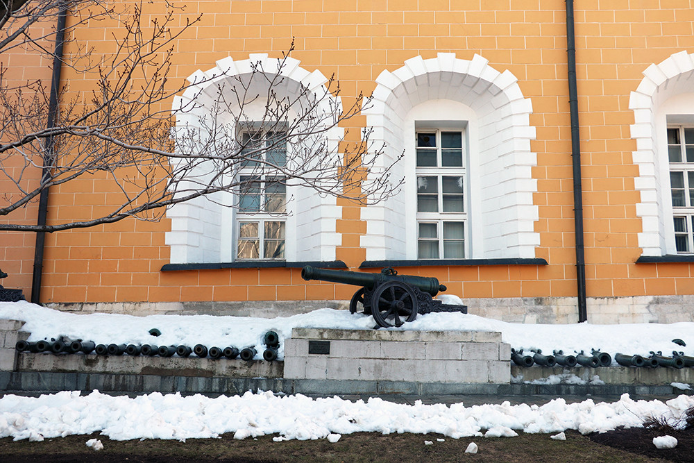 Cannon at the Armoury Chamber at Moscow Kremlin