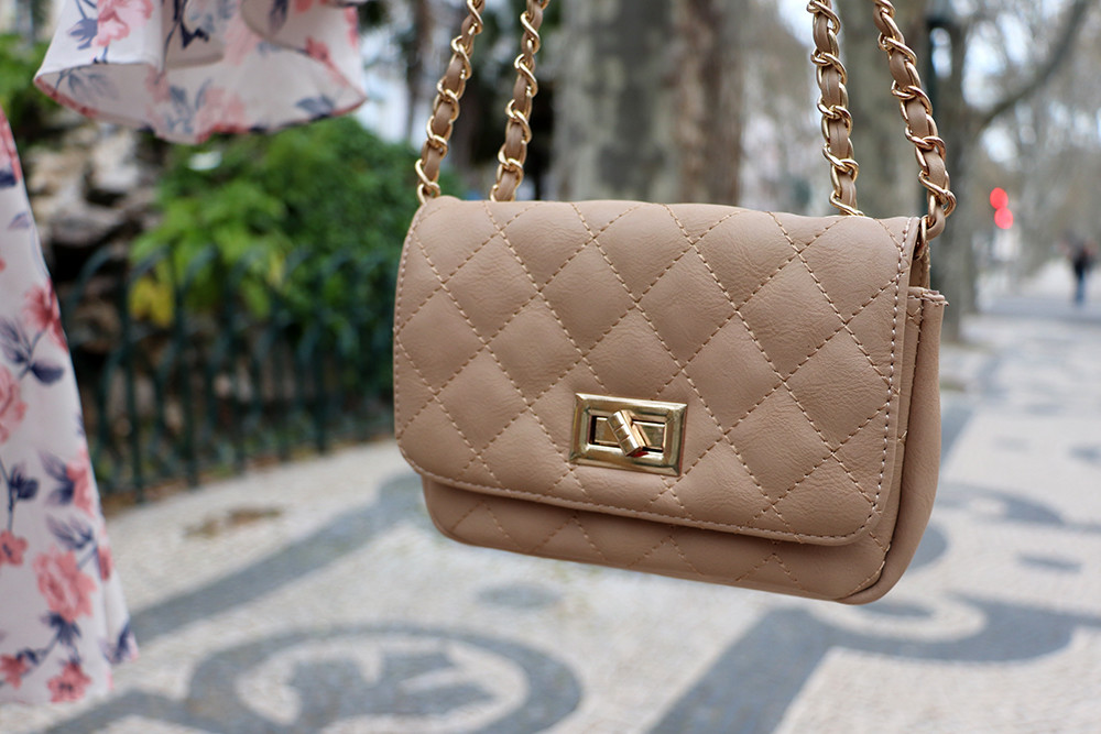 Tan Quilted Bag