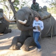 African Safari 2008 - Kelly and Elephant