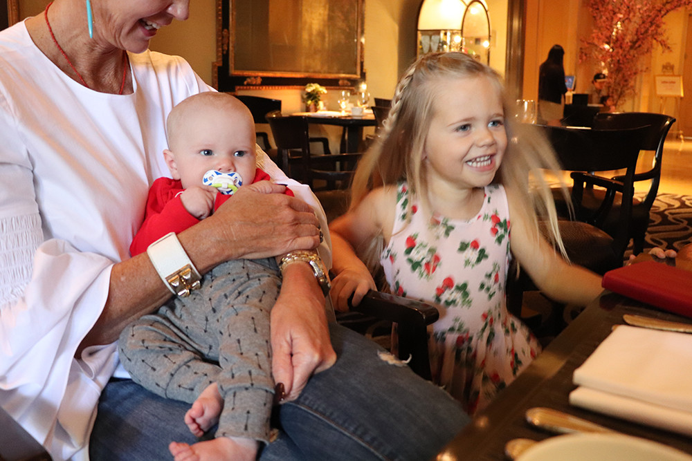 Austin and Lily at Four Seasons Beverly Hills Brunch