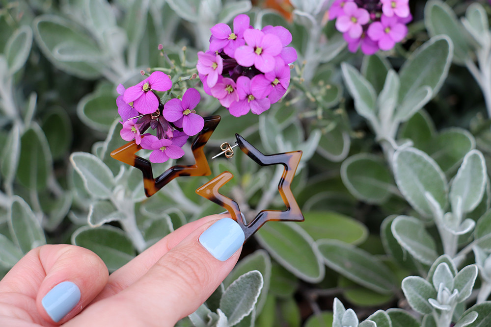 Shashi Tortoise Star Earrings