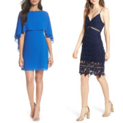Wedding Guest Dresses - VINCE CAMUTO Cape Overlay Dress and ASTR Lace Bodycon Dress