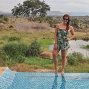 Palm Leaf Romper at the Four Seasons Serengeti