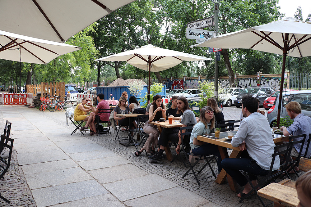 Outdoor Space at Berlin Cafe Mugrabi
