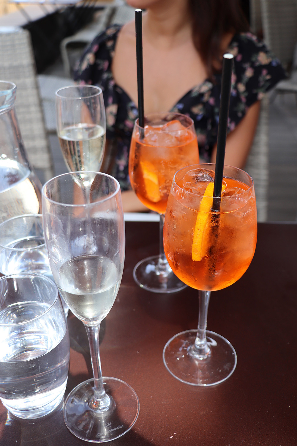 Prosecco and Aperol Spritz at The Waterway London