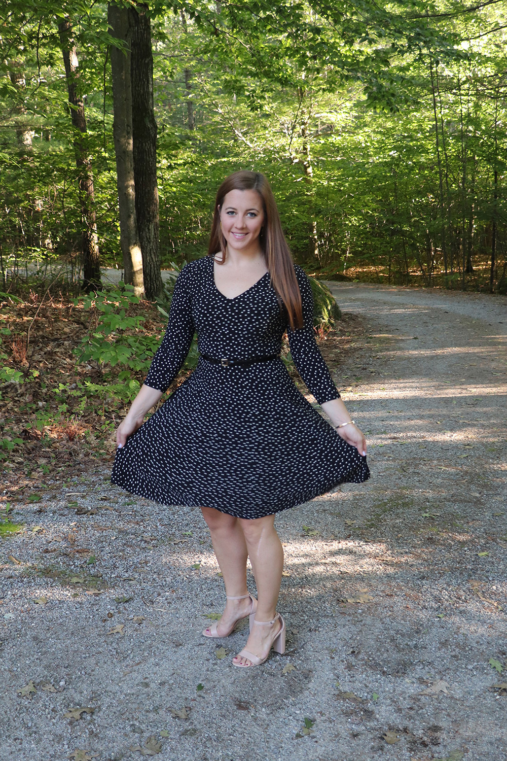 Full Skirt with Fall Polka Dots in Tommy Hilfiger