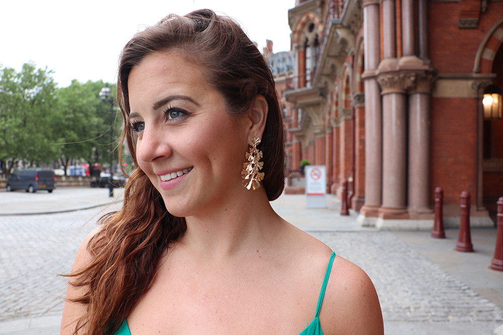 Stella + Ruby Leaf Dangle Earrings