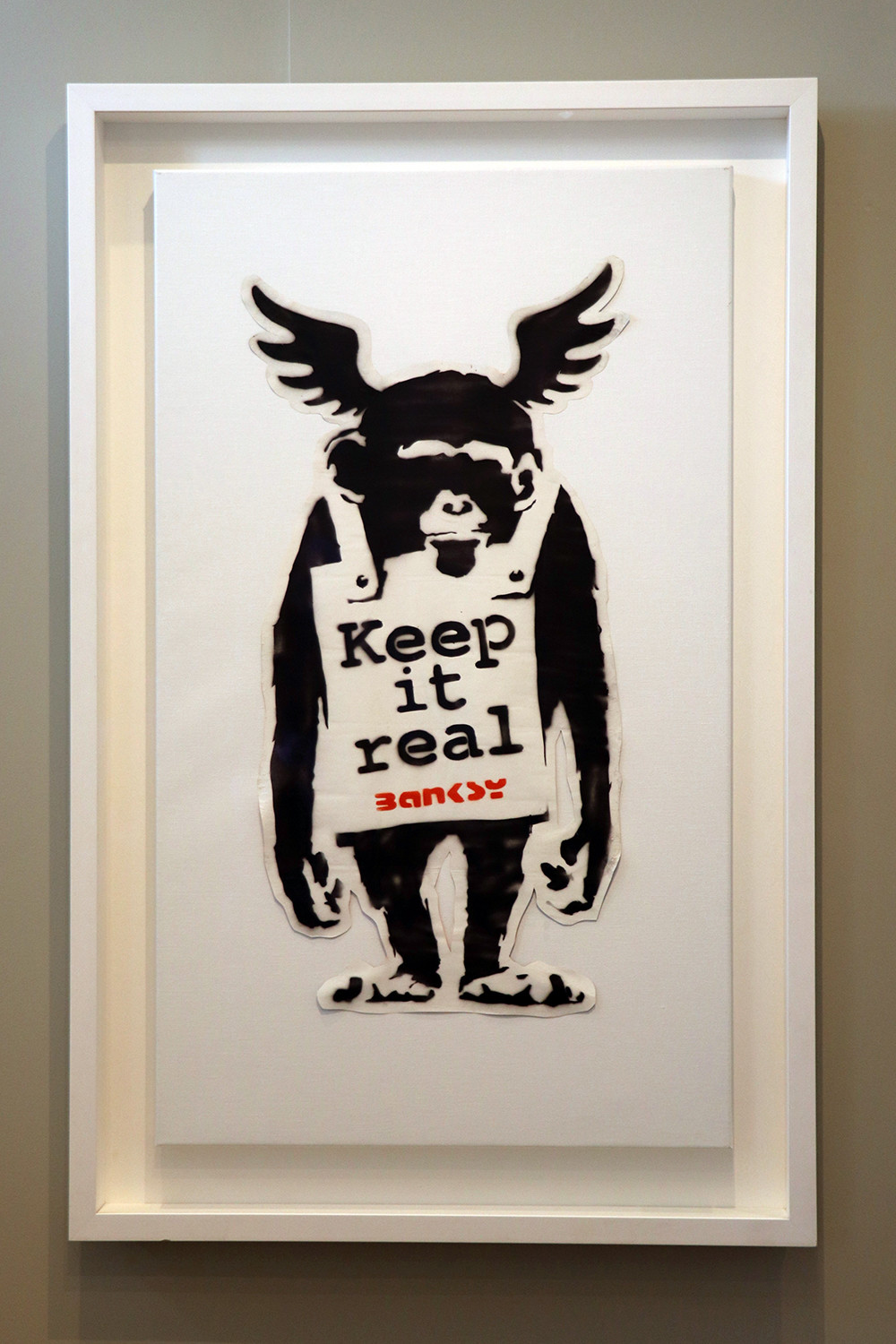 Banksy Amsterdam Exhibit - Flying Monkey Keep It Real