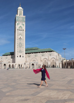 Kelly Outside the Hassan II Mosque in Casablanca
