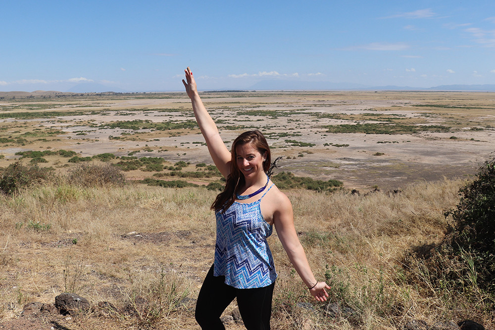 Kelly in Amboseli National Park