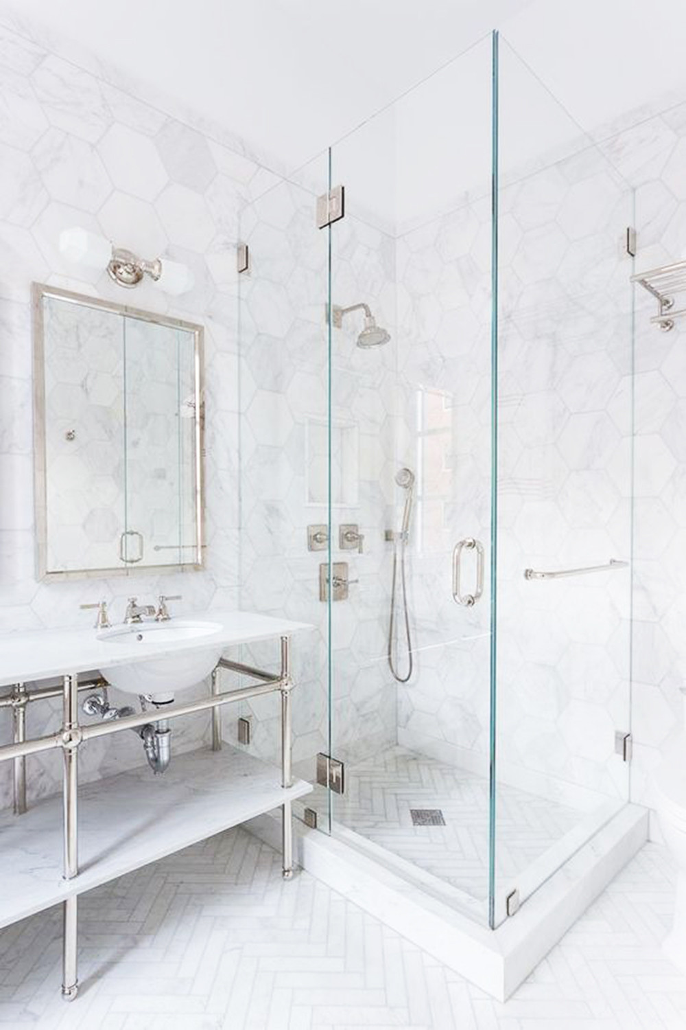Pinterest Favorites as of Late - White Bathroom