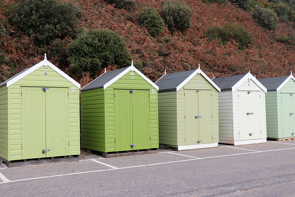 Bournemouth Beach - Green Beach Huts