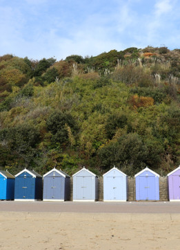 Bournemouth Beach - Rainbow Beach Huts 02