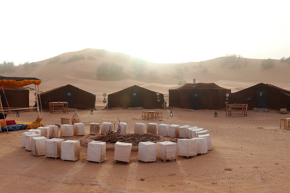 Camping in the Sahara - Bedouin Campsite