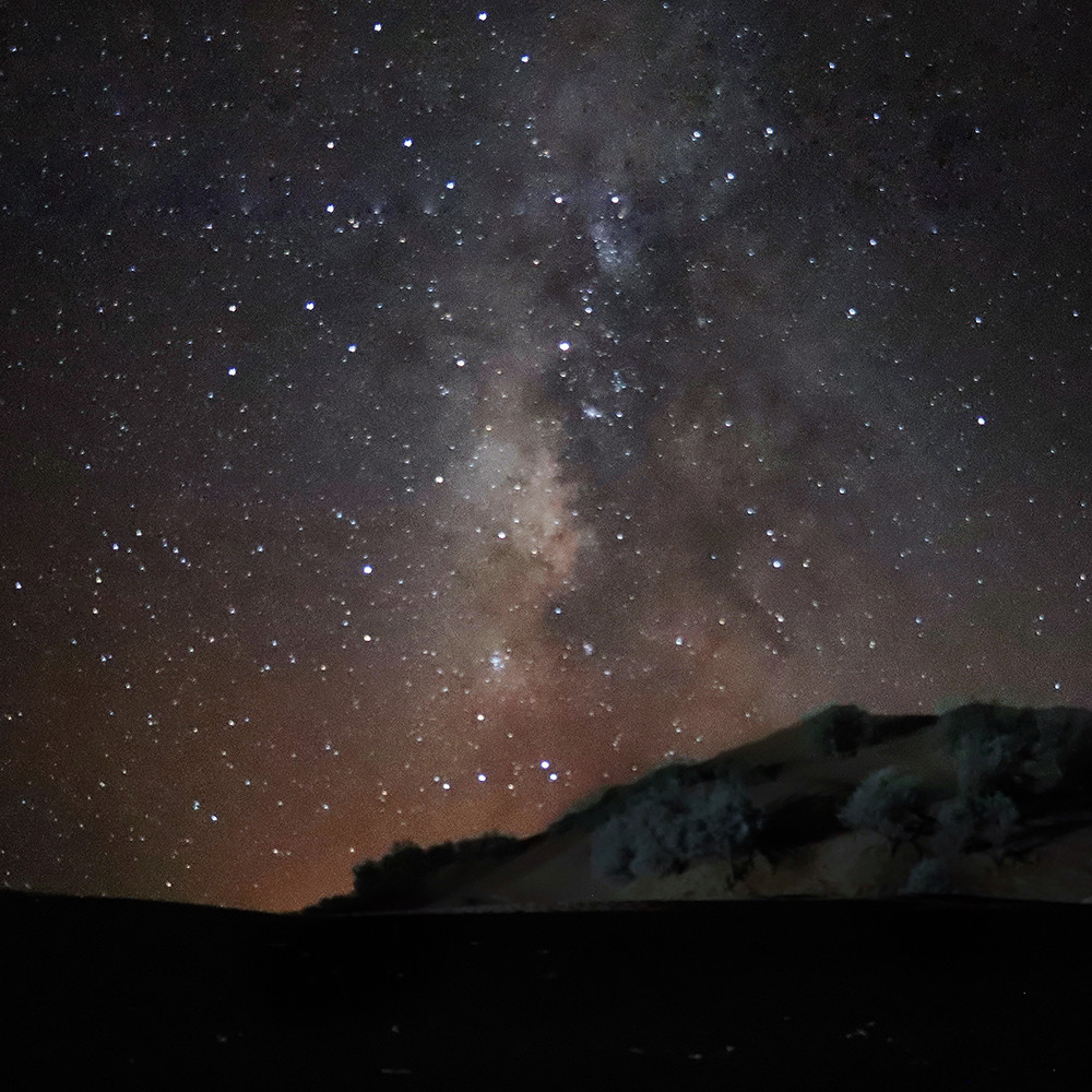 Camping in the Sahara - Milky Way at Night