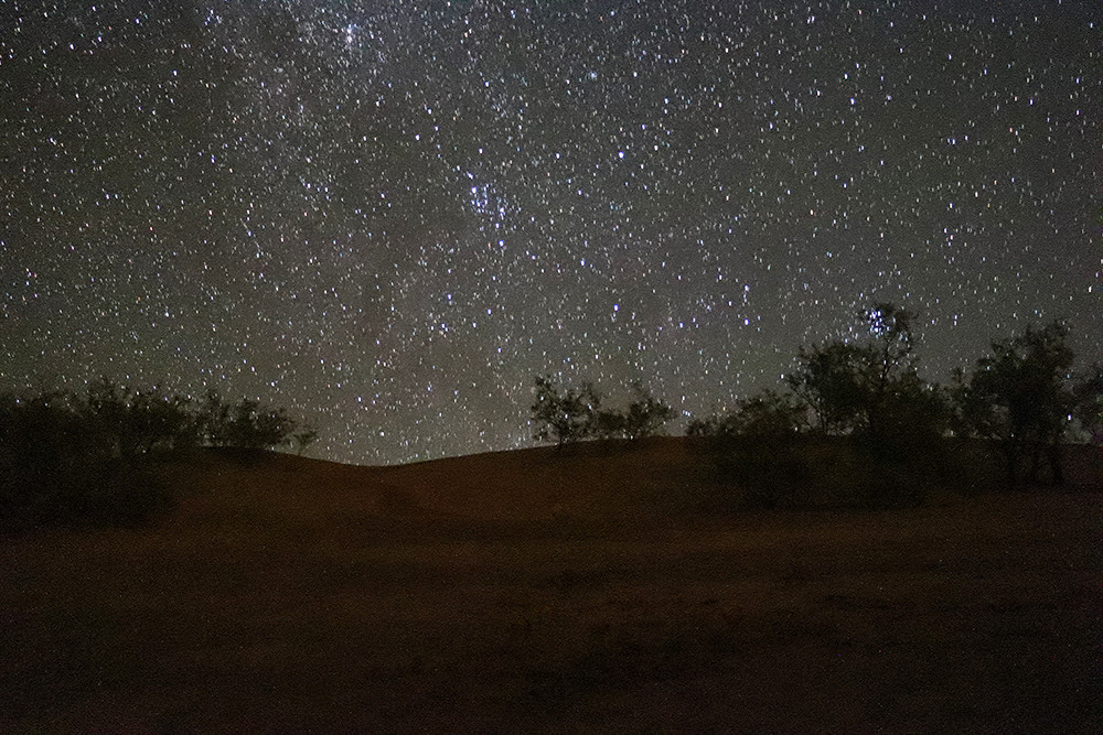 Camping in the Sahara - Night Stars in the Sahara