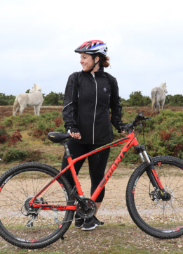Kelly New Forest Biking with Horses