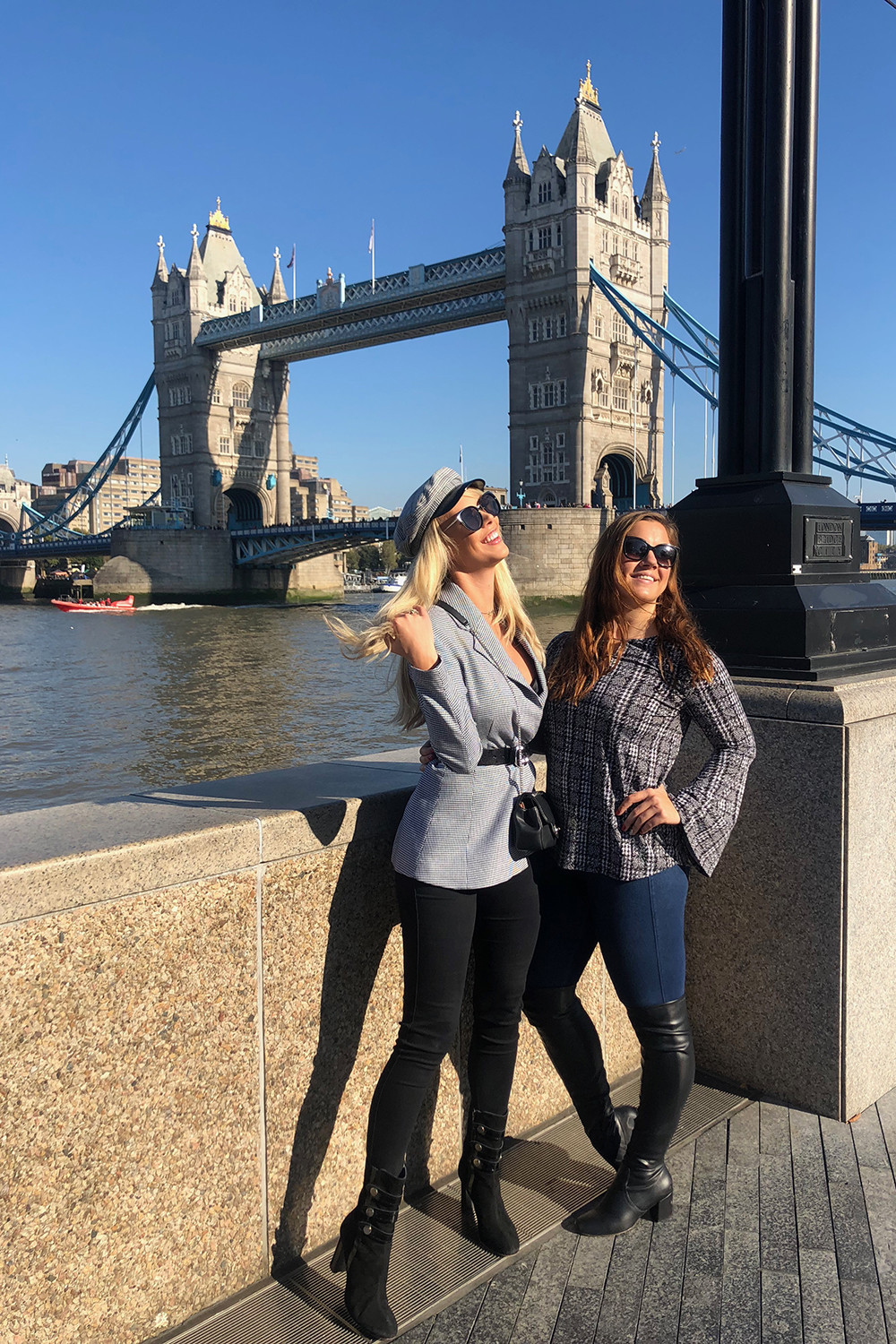 Miami and London Blogger at Tower Bridge