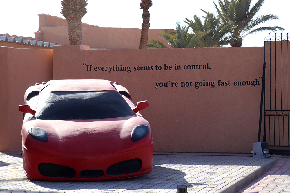 Car at the Atlas Movie Studios in Morocco
