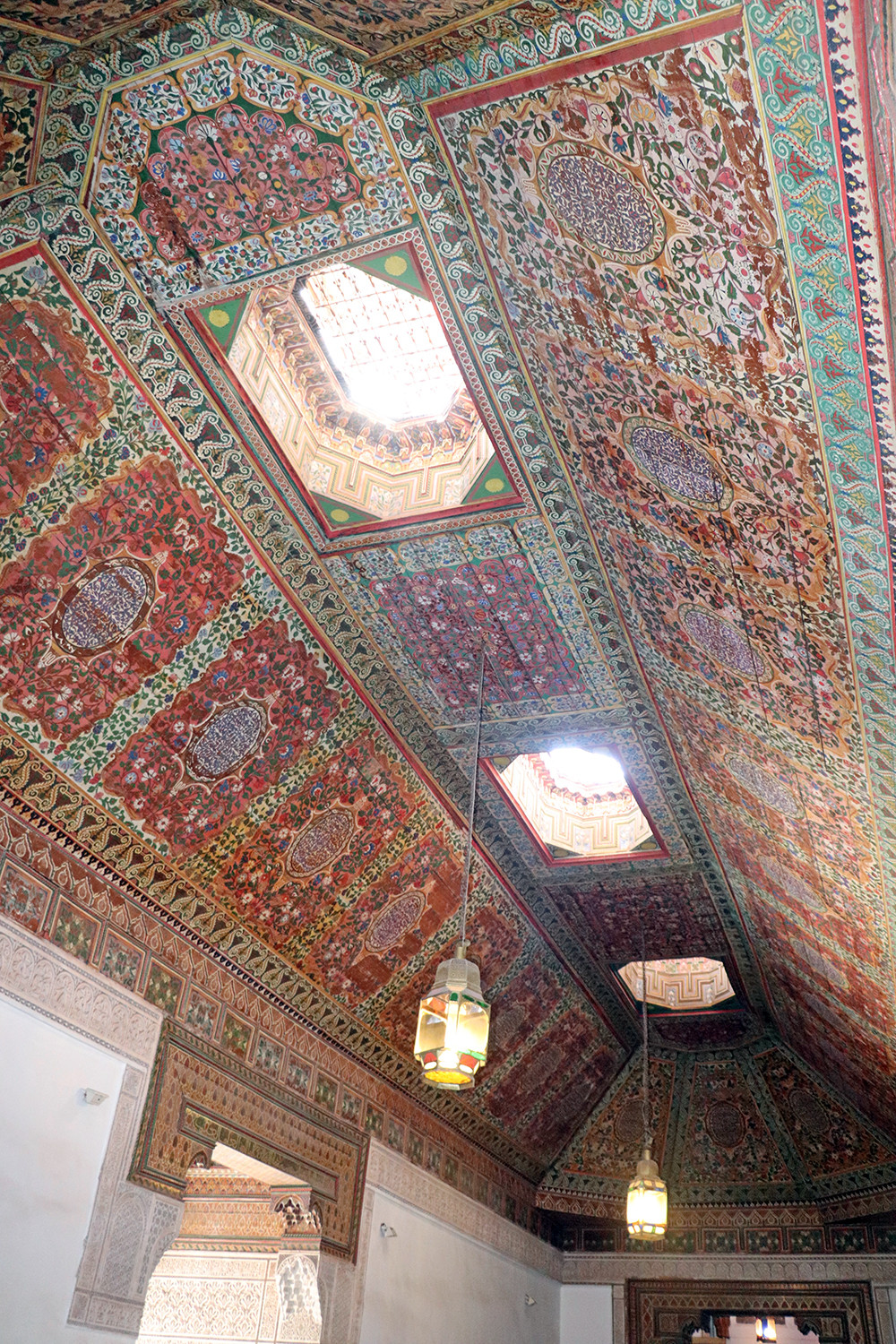 Carved Ceiling of Bahia Palace in Marrakesh
