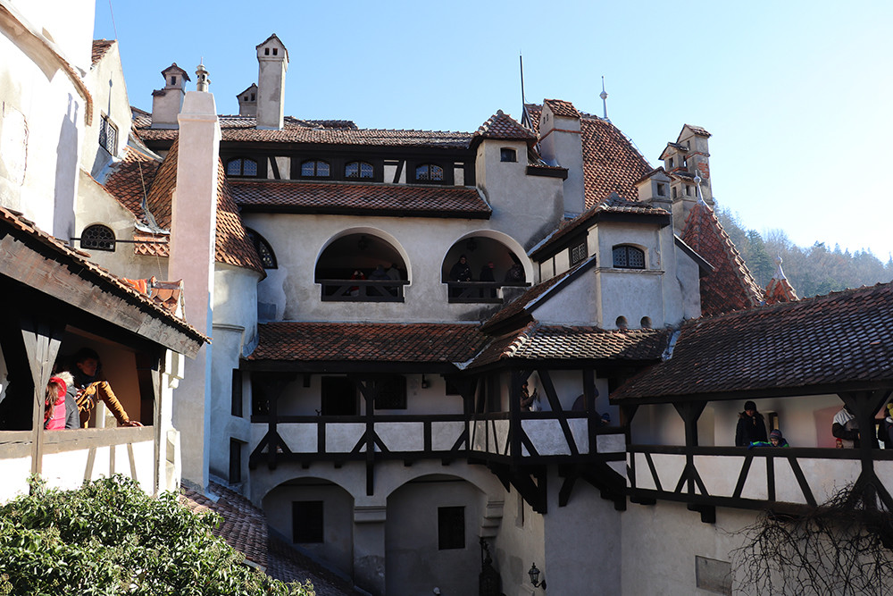 Courtyard in Bran Castle