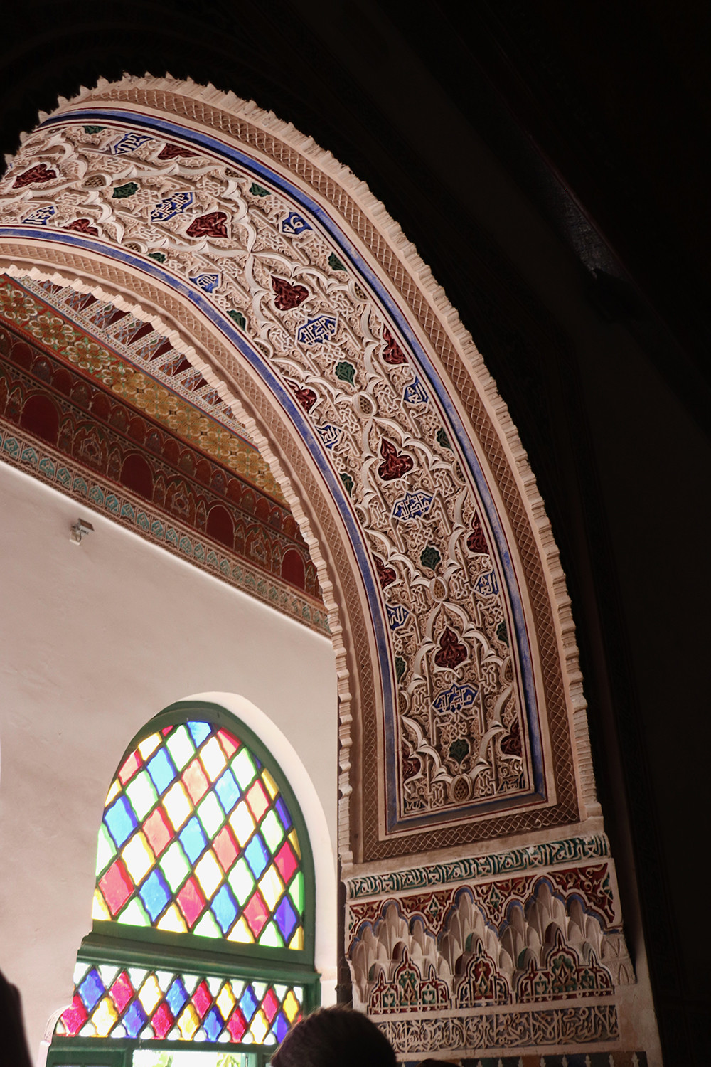 Details in the Bahia Palace in Marrakesh