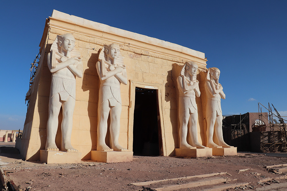 Egyptian Set at the Atlas Movie Studios in Morocco