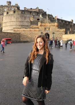 Kelly Outside Edinburgh Castle