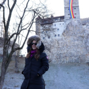 Kelly at Bran Castle
