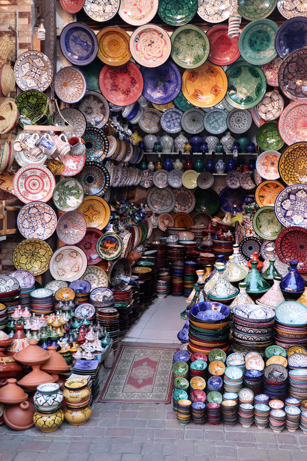 Pottery in the Marrakesh Medina
