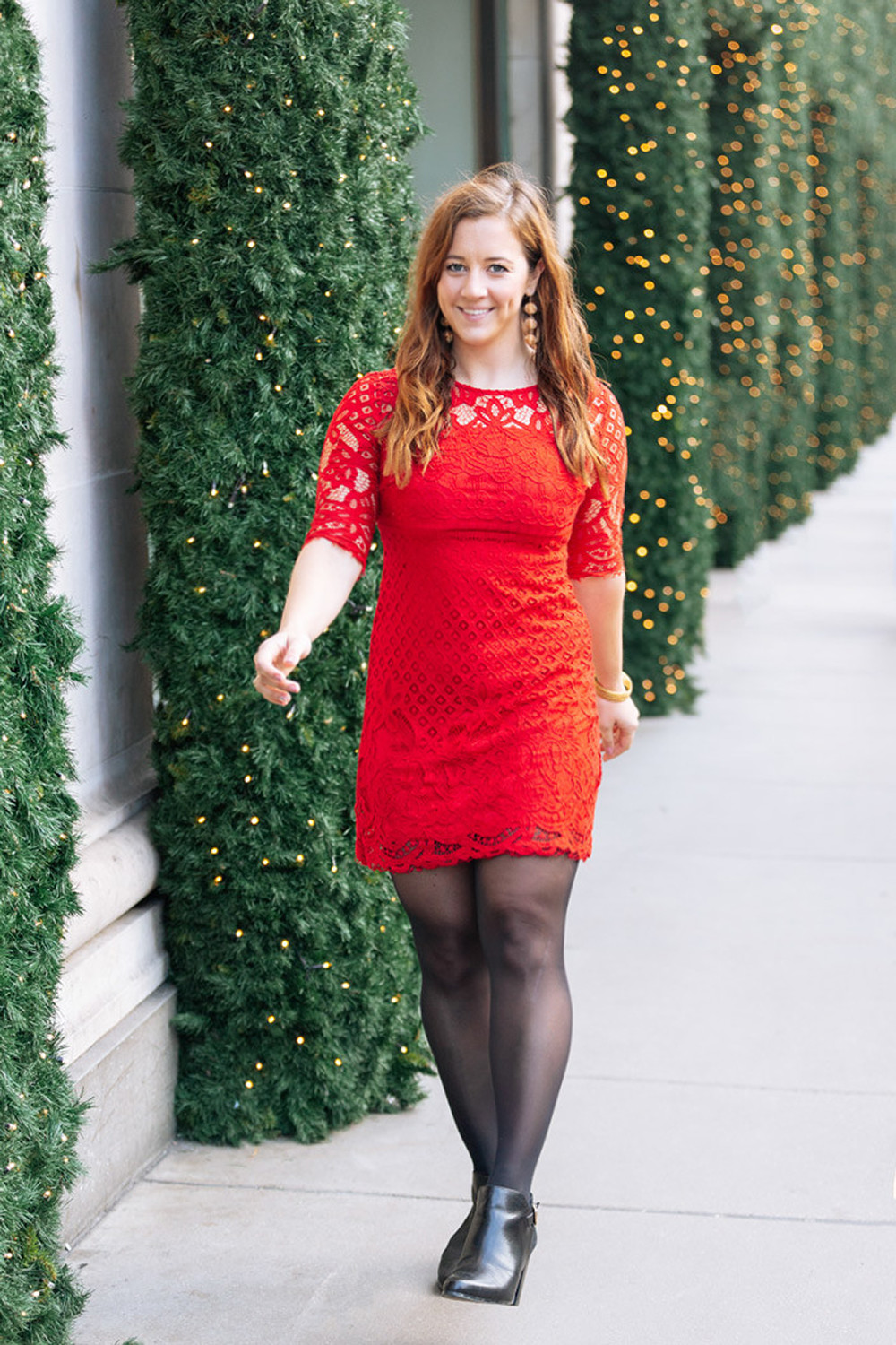 Red Dress Oxford Circus 01