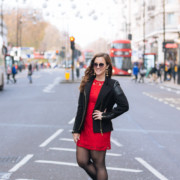 Red Dress on Oxford Street
