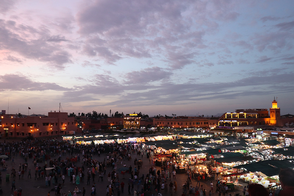 Sunset over Marrakesh Medina