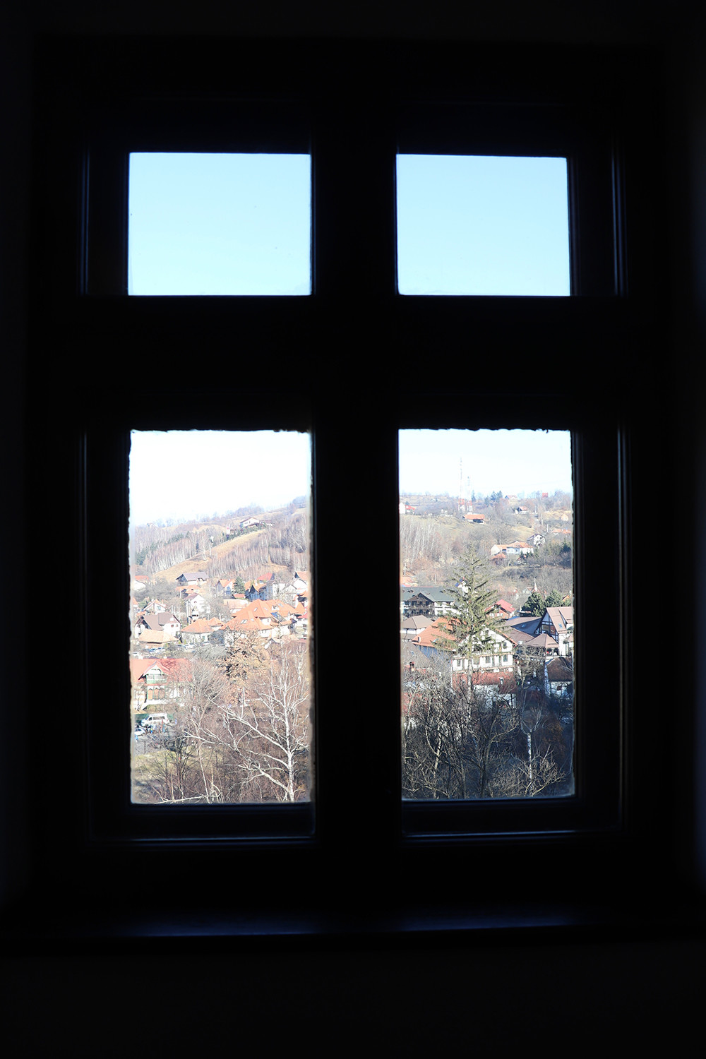 View from Bran Castle in Romania