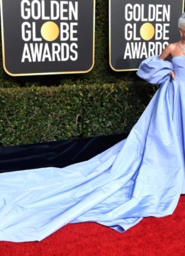 Best Dressed Golden Globes 2019 - Lady Gaga in Custom Valentino