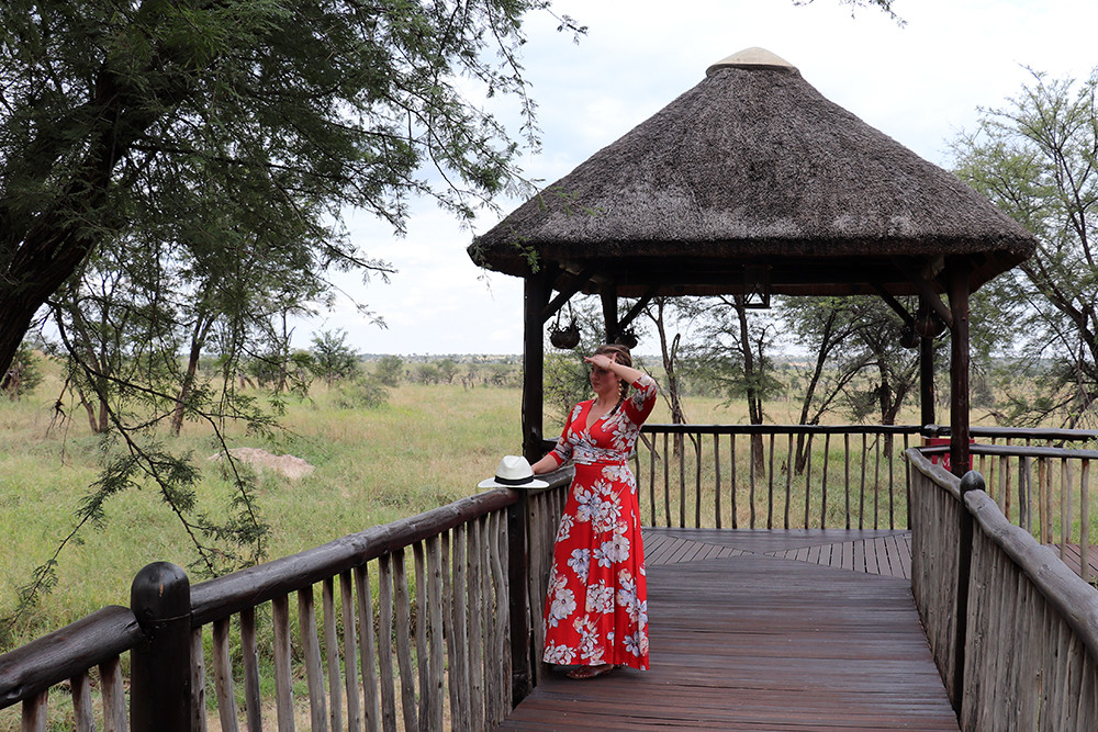 Floral Maxi Dress at the Four Seasons Tanzania 01