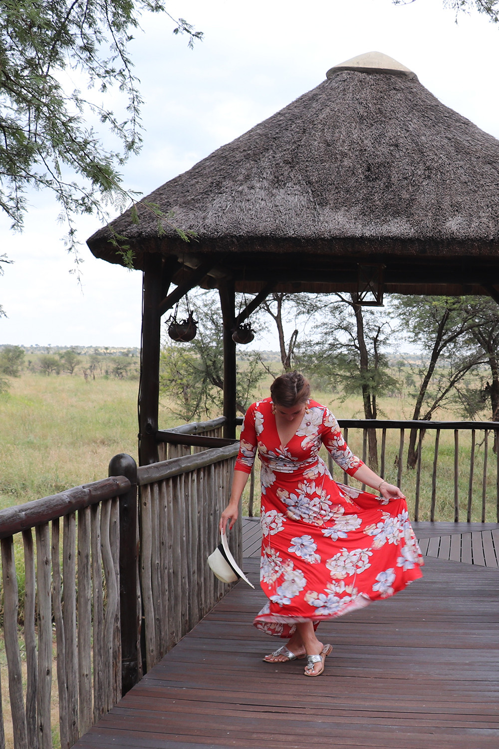Floral Maxi Dress at the Four Seasons Tanzania 02