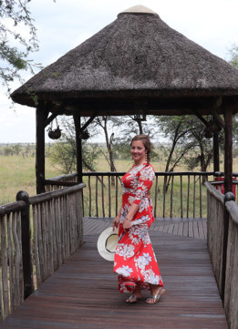 Floral Maxi Dress at the Four Seasons Tanzania 03