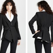 Peplum is Back - Brandon Maxwell Tuxedo Peplum Jacket