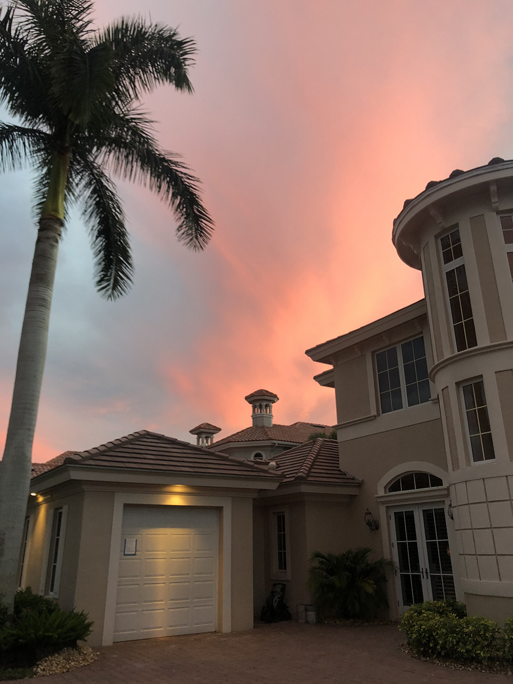 Pink Naples Sunset